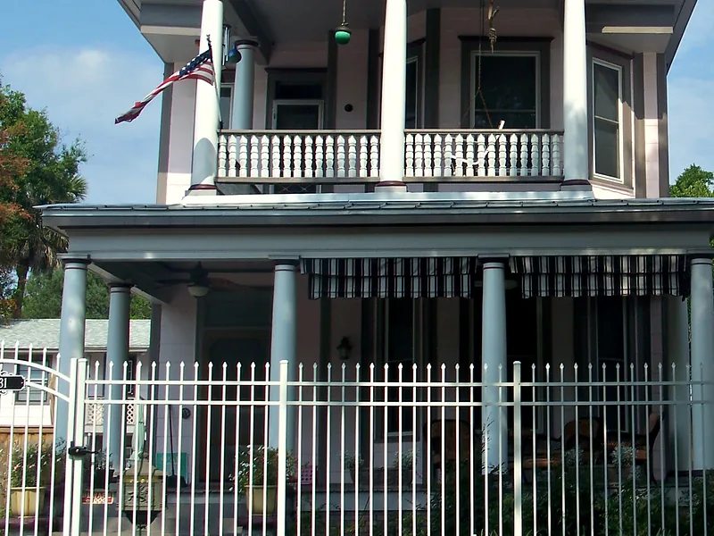 Restored two-story home with a wraparound porch in Jacksonville's Springfield Historic District